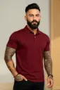 Solid Men Maroon T-Shirt 