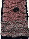 Women’s Maroon & Black Ajrakh Printed Saree with Designer Border