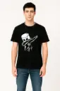 Printed Men Black T-Shirt