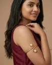 Pearl Swirl Gold Armlet