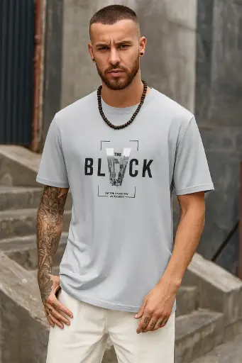 Lymio Men's Cotton Regular Fit T-Shirt