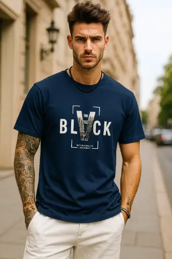 Lymio Men's Cotton Regular Fit T-Shirt