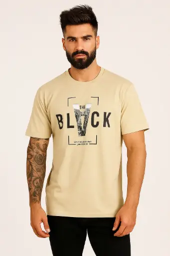 Lymio Men's Cotton Regular Fit T-Shirt